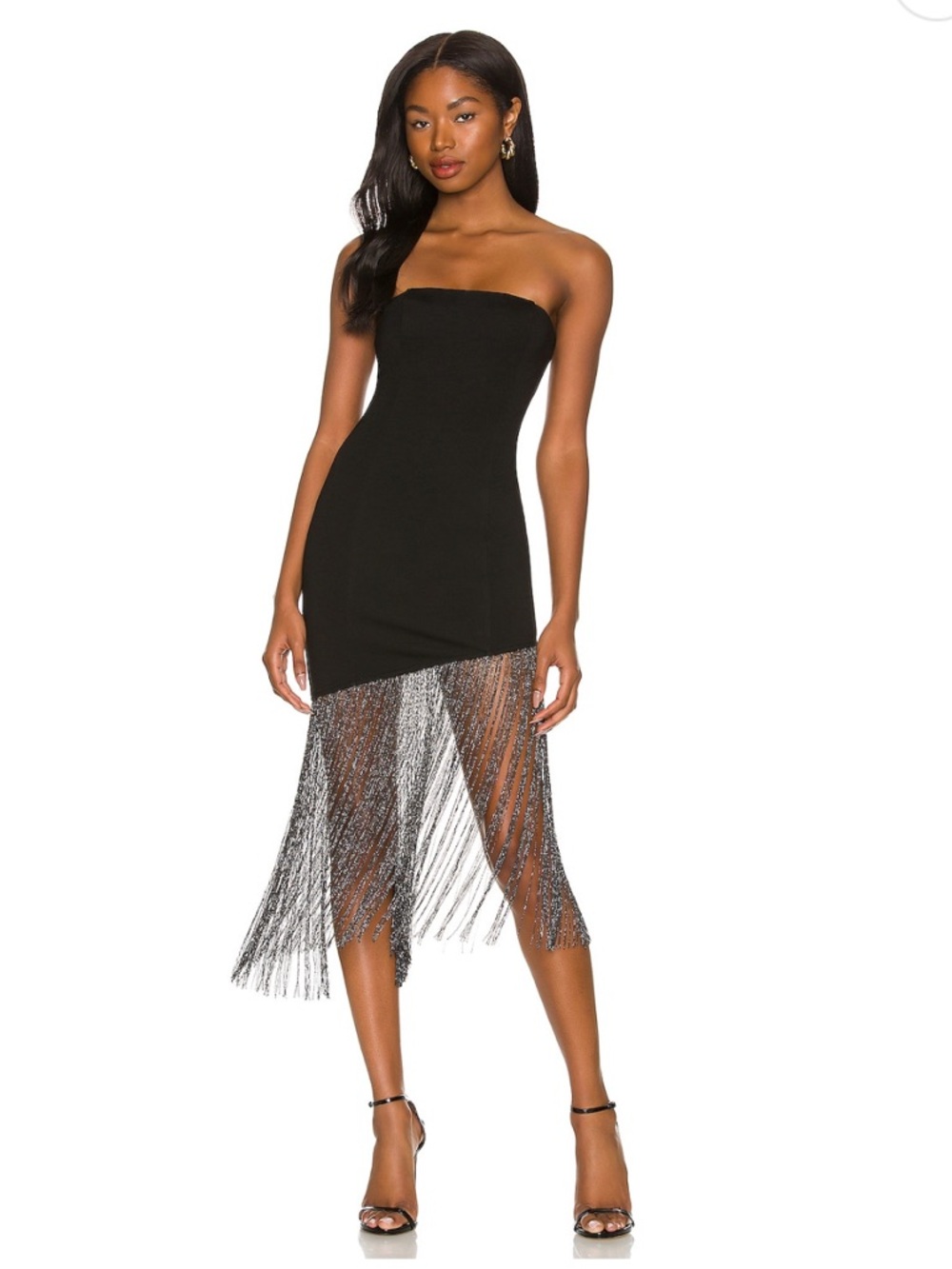 Superdown Cleo Strapless Fringe Dress - NWT - Picture 2 of 10